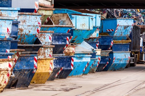 Professional builders waste clearance truck in Highams Park