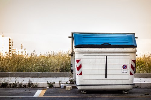 Recycling materials being processed in Dalston