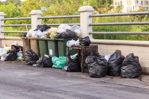 Efficient waste clearance truck operating in Orpington