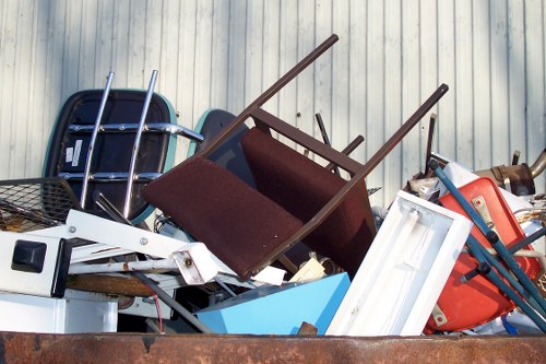 Construction site with waste management in Enfield