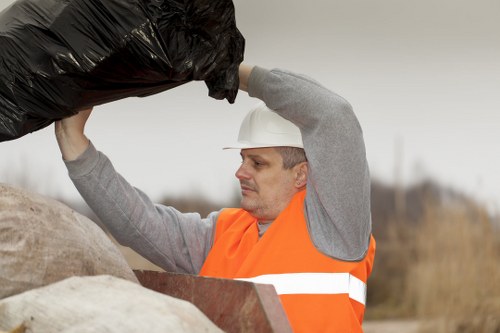 Modern waste clearance equipment at a site